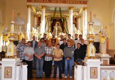 Seminarijos bendruomen prie stebuklingo Pivain Marijos Nulidusij Paguodos paveikslo